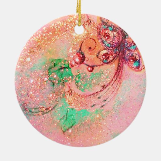 GARDEN VAN HET VERLORENDE SCHADOWS- BUTTERFLY-PLAN KERAMISCH ORNAMENT (Achterkant)