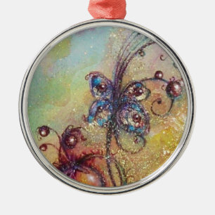 GARDEN VAN HET VERLORENDE SCHADOWS- BUTTERFLY-PLAN METALEN ORNAMENT