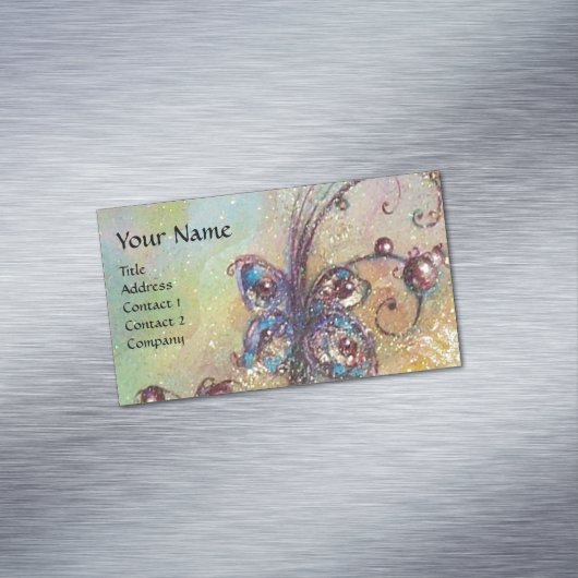 GARDEN VAN HET VERLORENDE SCHADOWS MAGIC BUTTERFLY MAGNETISCH VISITEKAARTJE (Voorbeeld)