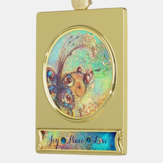 GARDEN VAN HET VERLORENDE SCHADOWS - MAGISCHE BUTT VERGULD BANNER ORNAMENT (Links)