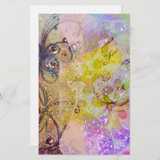 GARDEN VAN HET VERLORENDE SCHADOWS, MAGISCHE BUTTE BRIEFPAPIER (Voorkant / Achterkant)