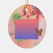 GARDEN VAN HET VERLORENDE SCHADOWS Roze fotosjablo Keramisch Ornament (Links)