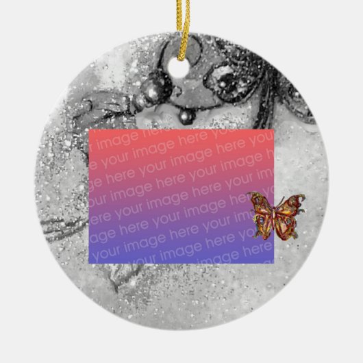 GARDEN VAN HET VERLORENDE SCHADOWS White Photo Tem Keramisch Ornament (Voorkant)