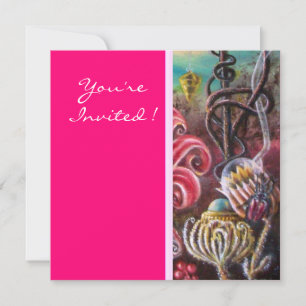 GARDEN VAN MELISSA 2, helder rood, roze groen Kaart