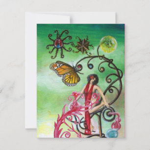 GARDEN VAN MELISSA 2, rood, roze groen wit Kaart