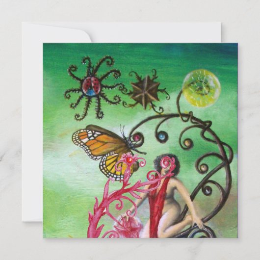 GARDEN VAN MELISSA 2, rood, roze violet Kaart (Voorkant)