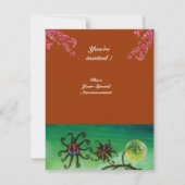 GARDEN VAN MELISSA, helder rood, roze bruin Kaart (Achterkant)