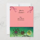 GARDEN VAN MELISSA, helder rood, roze Kaart (Achterkant)