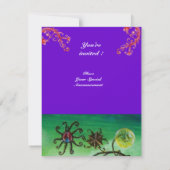 GARDEN VAN MELISSA, helder rood, roze violet Kaart (Achterkant)