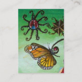 GARDEN VAN MELISSA/LADYBUG EN BUTTERFLY VISITEKAARTJE (Achterkant)