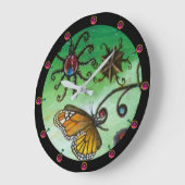 GARDEN VAN MELISSA Magische Butterfly, Ladybug, Gr Grote Klok (Hoek)