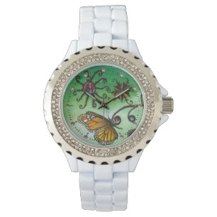 GARDEN VAN MELISSA Magische Butterfly, Ladybug, Gr Horloge