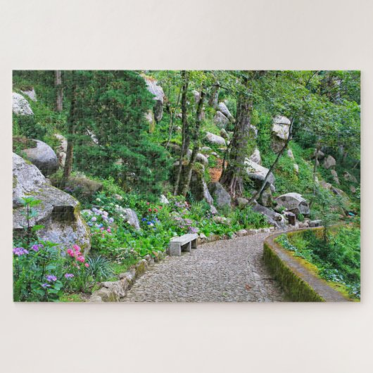 Garden van Moors, Sintra, Portugal Legpuzzel (Horizontaal)