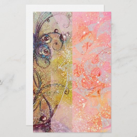 GARDEN VAN VERLOREN SCHADOWS /MAGIC BUTTERFLY PLAN BRIEFPAPIER (Voorkant / Achterkant)