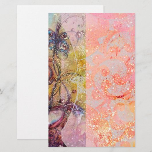 GARDEN VAN VERLOREN SCHADOWS /MAGIC BUTTERFLY PLAN BRIEFPAPIER (Voorkant / Achterkant)