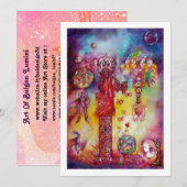 GARDEN VAN VERLORENDE SHADOWS Fairies, Butterflies Kaart (Voorkant / Achterkant)