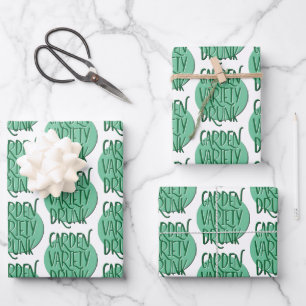 Garden Variety Drink Recovery Slogan Inpakpapier Vel