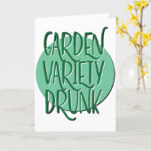 Garden Variety Drink Recovery Slogan Jubileum Kaart (Gele Bloem)