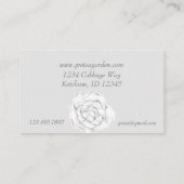 Garden Vegetables Cabbage Herbs Waterverf Visitekaartje (Achterkant)