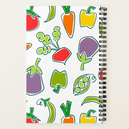 Garden Veggies Personalized Recipe Notitieboek (Achterkant)