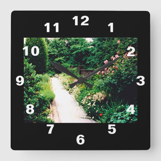 Garden Vierkante Klok (Voorkant)