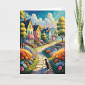 Garden Village Note Kaart leeg van binnen (Voorkant)