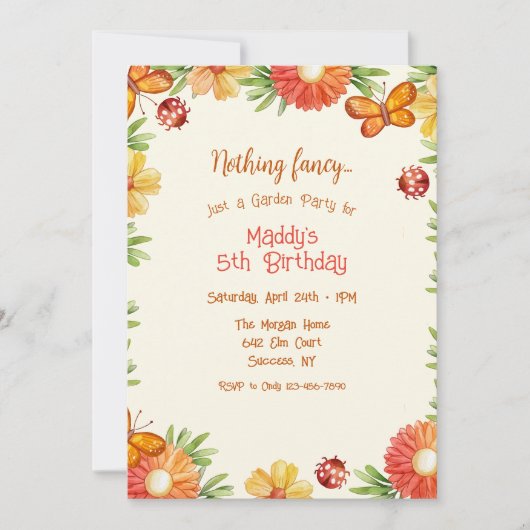 Garden Visitors Kaart (Voorkant)