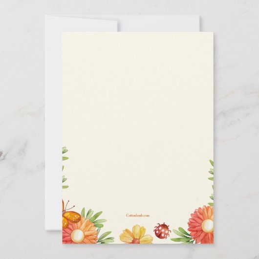 Garden Visitors Kaart (Achterkant)