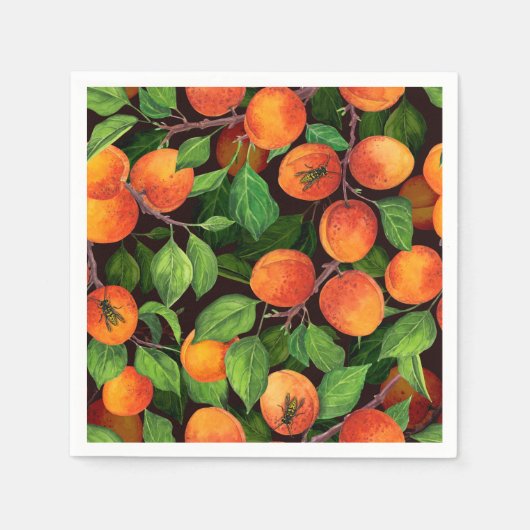 Garden voor abrikozen 1 servet (Voorkant)