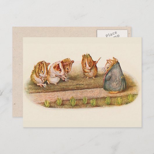 Garden voor het uitsnijden van parelhoenders briefkaart (Voorkant / Achterkant)