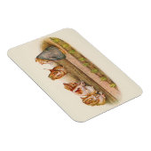 Garden voor het uitsnijden van parelhoenders magneet (Rechterzijde)