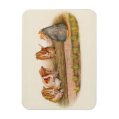 Garden voor het uitsnijden van parelhoenders magneet (Verticaal)