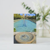 Garden voor Tranquil Water Briefkaart (Staand voorkant)