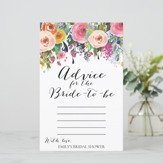 Garden Vrijgezellenfeest Game - Advies voor de Bri (Staand voorkant)