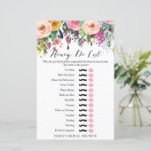 Garden Vrijgezellenfeest Game Honey Do List (Staand voorkant)