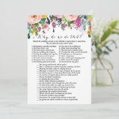 Garden Vrijgezellenfeest Game w antwoord 5x7 forma Kaart (Staand voorkant)