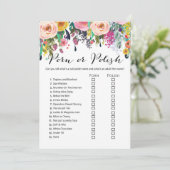 Garden Vrijgezellenfeest Game w antwoord 5x7 forma Kaart (Staand voorkant)