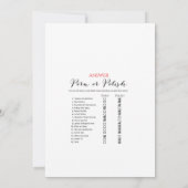 Garden Vrijgezellenfeest Game w antwoord 5x7 forma Kaart (Achterkant)