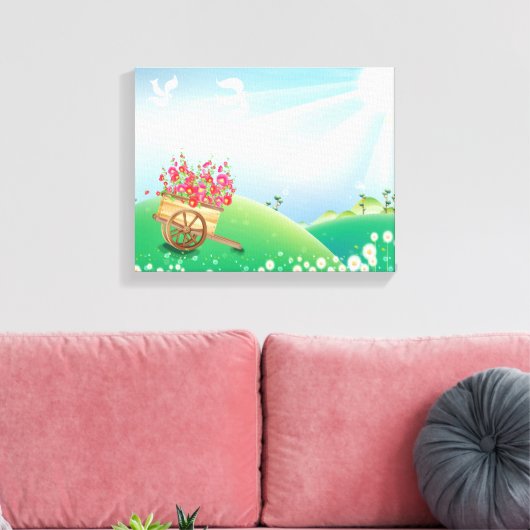 Garden Wagon Wrapped Canvas (Insitu (Woonkamer))