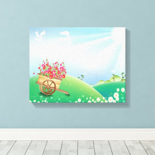 Garden Wagon Wrapped Canvas (Insitu (Houten vloer))