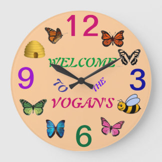 GARDEN WALL CLOCK PERSONALIZED GROTE KLOK