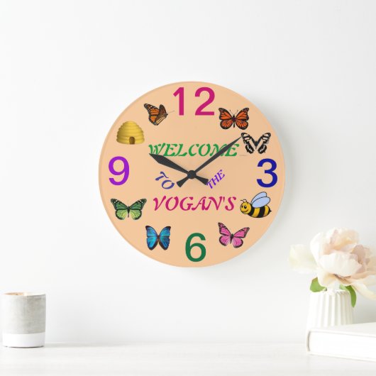 GARDEN WALL CLOCK PERSONALIZED GROTE KLOK (Huis)