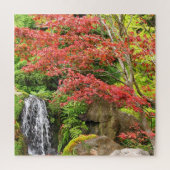 Garden Waterfall in het najaar Legpuzzel (Verticaal)