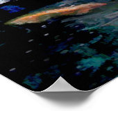 Garden Waterfall met Koi Pond Poster (Hoek)