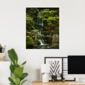 Garden Waterfall Poster (Thuiskantoor)