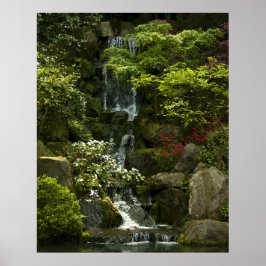 Garden Waterfall Poster
