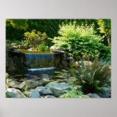 Garden Waterfall Poster (Voorkant)