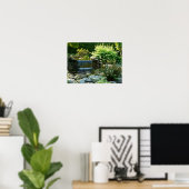 Garden Waterfall Poster (Thuiskantoor)