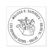 Garden Watering kan bloemen rond adres 4 Zelfinktende Stempel (Design)