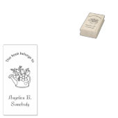 Garden Watering Kan met blokplaatje Rubberstempel (Gestempeld)